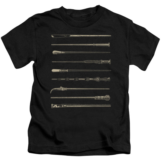 Fantastic Beasts 2 Wands Juvenile Kids Youth T Shirt Black Officially Licensed