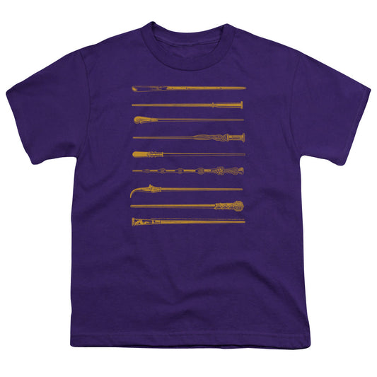 Fantastic Beasts 2 Wands Kids Youth T Shirt Purple Officially Licensed