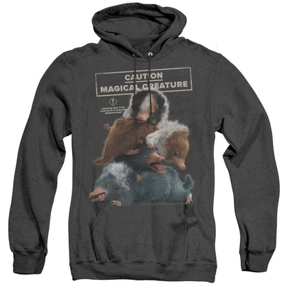 Fantastic Beasts 2 Cuddle Puddle Heather Mens Hoodie Black Officially Licensed