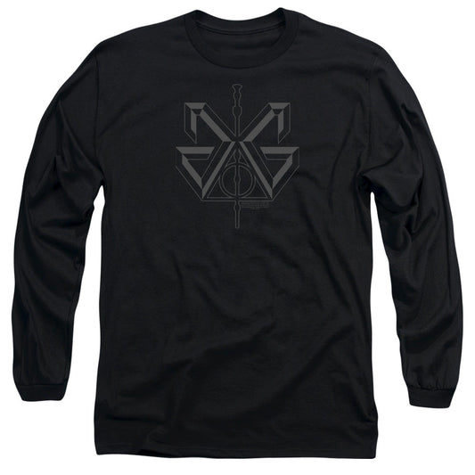 Fantastic Beasts 2 Grindelwald Sigil Mens Long Sleeve Shirt Black Officially Licensed Officially Licensed