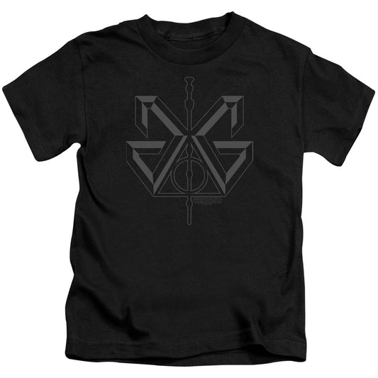 Fantastic Beasts 2 Grindelwald Sigil Juvenile Kids Youth T Shirt Black Officially Licensed