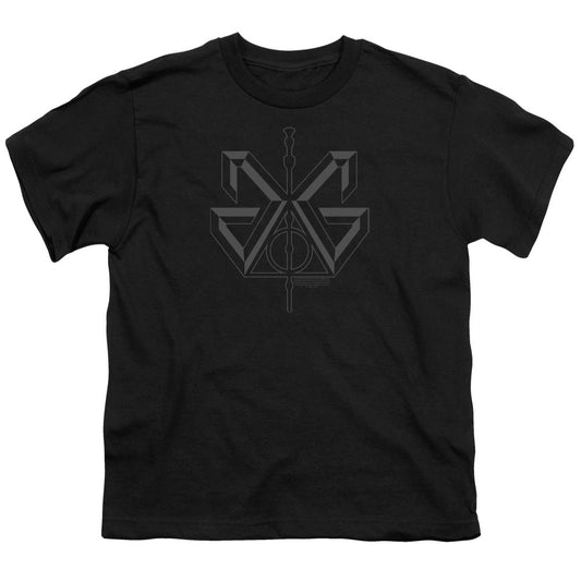 Fantastic Beasts 2 Grindelwald Sigil Kids Youth T Shirt Black Officially Licensed