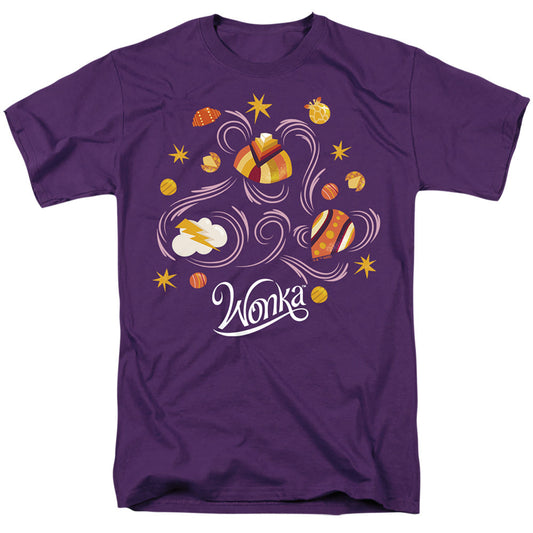 Willy Wonka And The Chocolate Factory Candy Mens T Shirt Purple Officially Licensed
