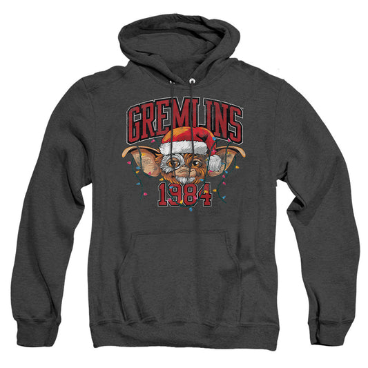 Gremlins Varsity Christmas Heather Mens Hoodie Black Officially Licensed