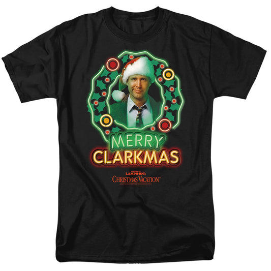 Christmas Vacation Neon Clark Mens T Shirt Cardinal Officially Licensed
