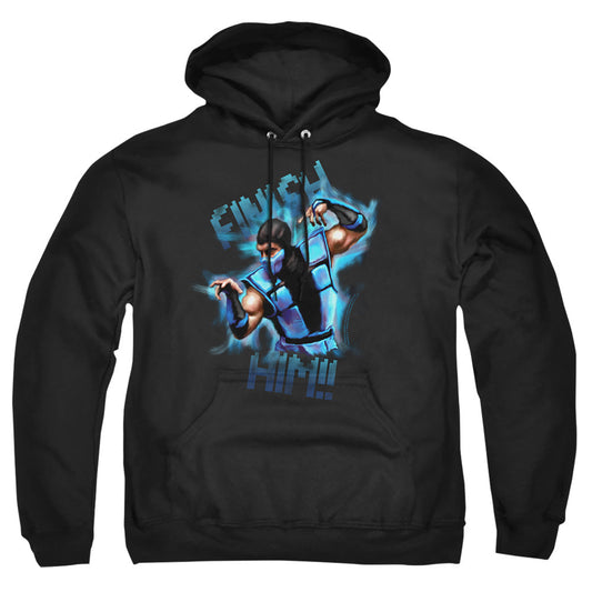 Mortal Kombat Klassic Finish Him!! Mens Hoodie Black Officially Licensed