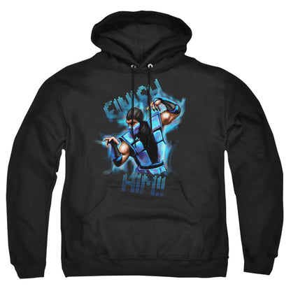 Mortal Kombat Klassic Finish Him!! Mens Hoodie Black Officially Licensed