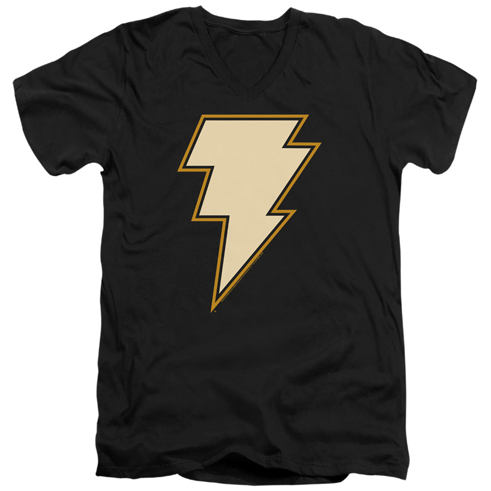 Black Adam Black Adam Chest Emblem Mens Slim Fit V-Neck T Shirt Black Officially Licensed