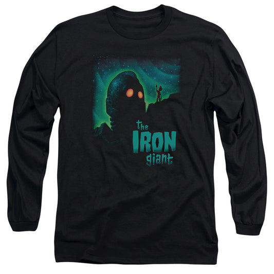 Iron Giant Look To The Stars Mens Long Sleeve Shirt Black Officially Licensed