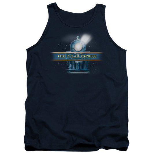 Polar Express Train Logo Mens Tank Top Shirt Navy Officially Licensed