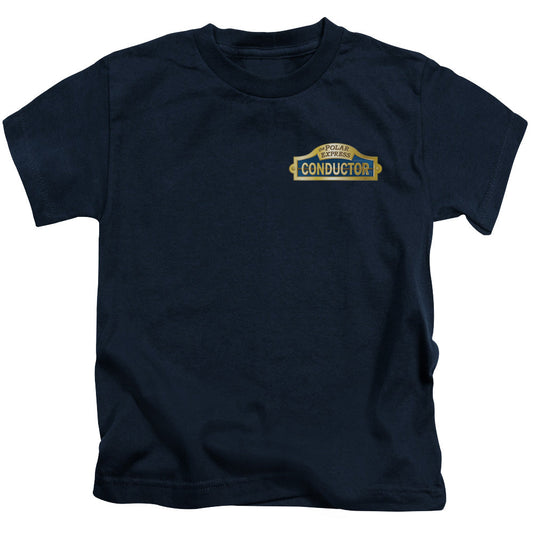 The Polar Express Conductor Juvenile Kids Youth T Shirt Navy Blue Officially Licensed