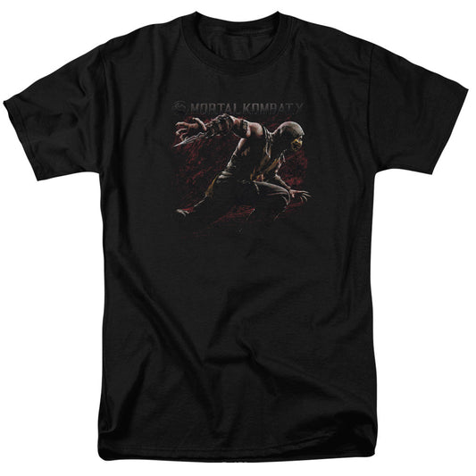 Mortal Kombat X Scorpion Lunge Mens T Shirt Black Officially Licensed