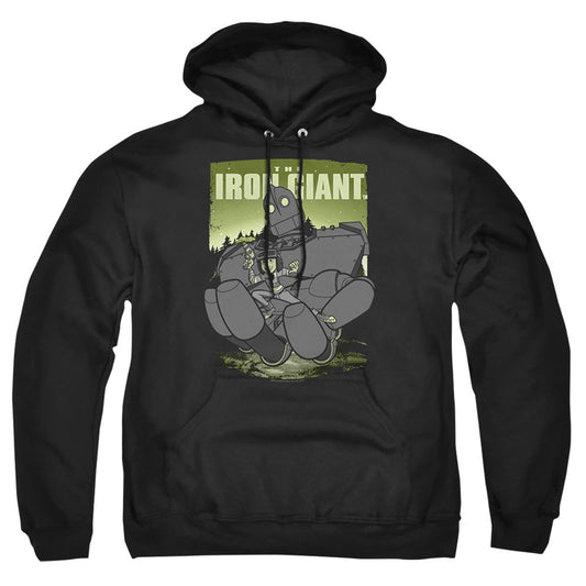 Iron Giant Helping Hand Mens Hoodie Black Officially Licensed