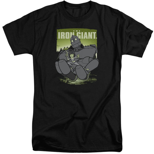 Iron Giant Helping Hand Mens Tall T Shirt Black Officially Licensed
