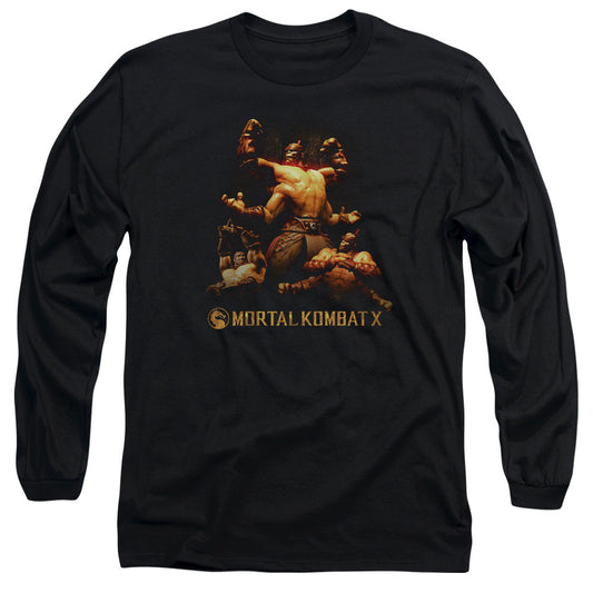 Mortal Kombat X Goro Mens Long Sleeve Shirt Black Officially Licensed