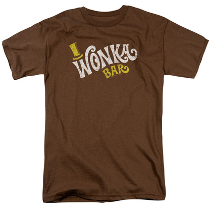 Willy Wonka And The Chocolate Factory Wonka Logo Mens T Shirt Coffee Officially Licensed