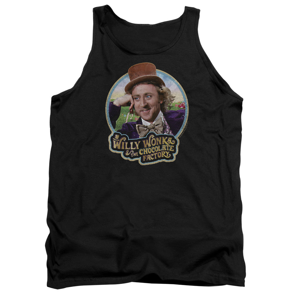 Willy Wonka And The Chocolate Factory Its Scrumdiddlyumptious Mens Tank Top Shirt Black Officially Licensed