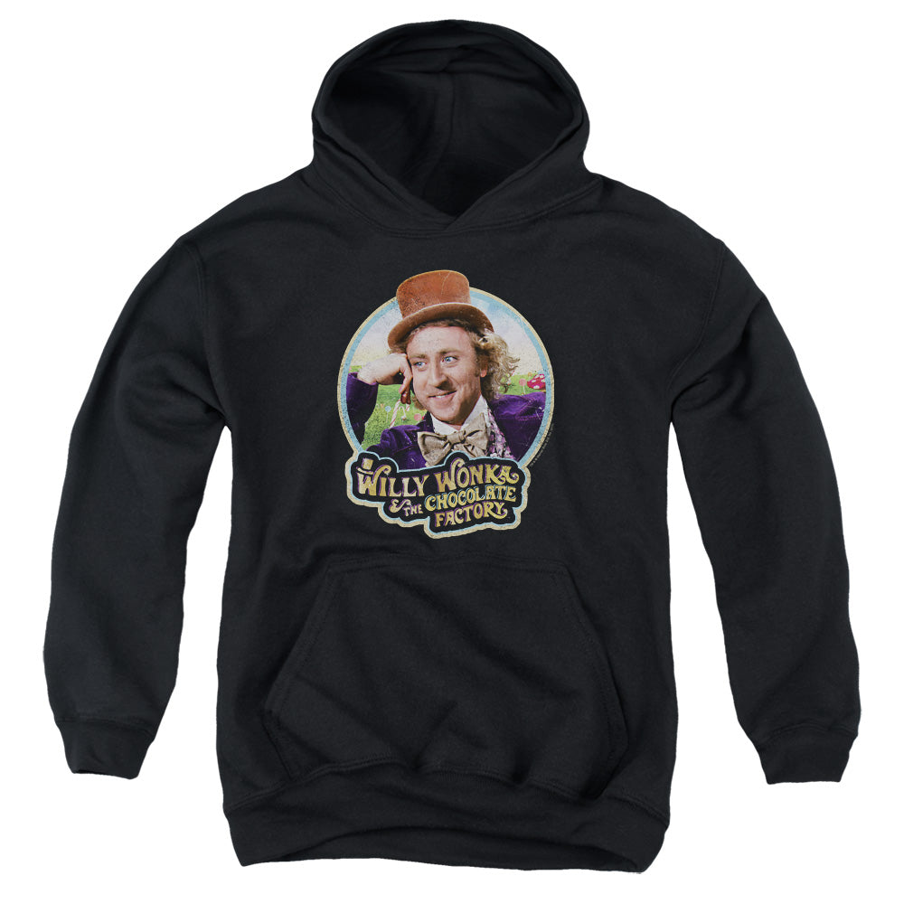 Willy Wonka And The Chocolate Factory Its Scruiddlyumptious Kids Youth Hoodie Black Officially Licensed