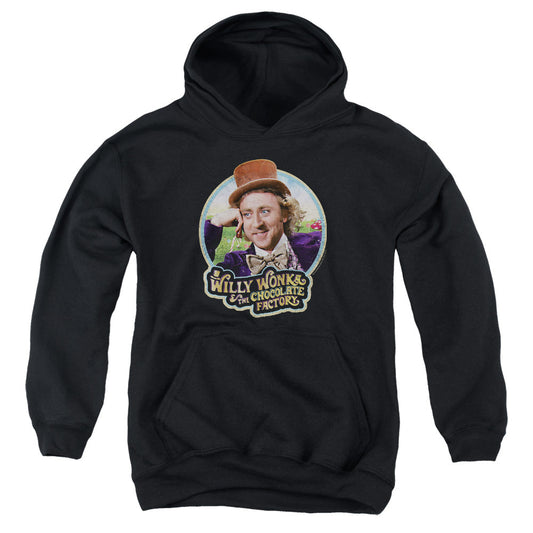Willy Wonka And The Chocolate Factory Its Scruiddlyumptious Kids Youth Hoodie Black Officially Licensed