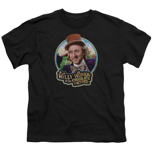 Willy Wonka And The Chocolate Factory Its Scruiddlyumptious Kids Youth T Shirt Black Officially Licensed