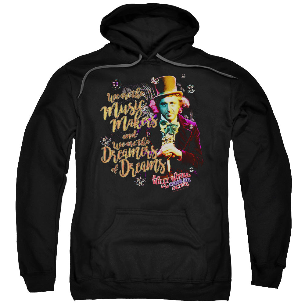 Willy Wonka And The Chocolate Factory Music Makers Mens Hoodie Black Officially Licensed