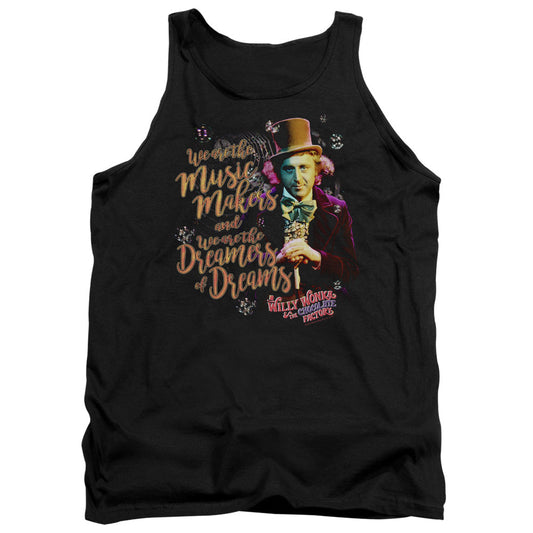 Willy Wonka And The Chocolate Factory Music Makers Mens Tank Top Shirt Black Officially Licensed