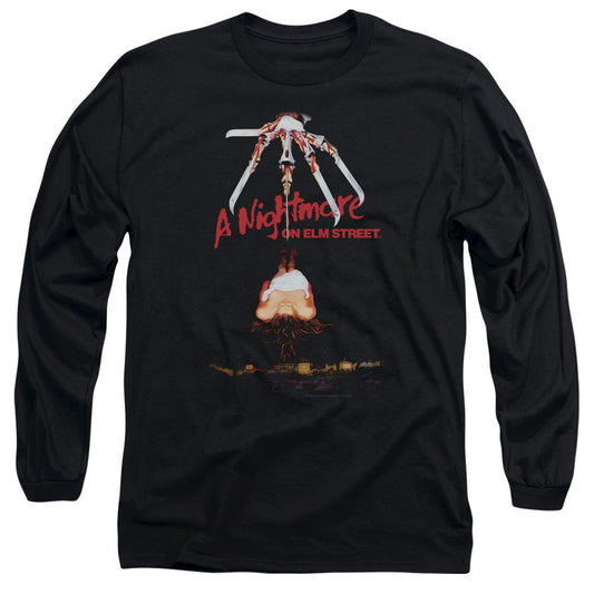 Nightmare On Elm Street Alternate Poster Mens Long Sleeve Shirt Black Officially Licensed