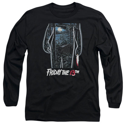Friday The 13Th 13Th Poster Mens Long Sleeve Shirt Black Officially Licensed Officially Licensed