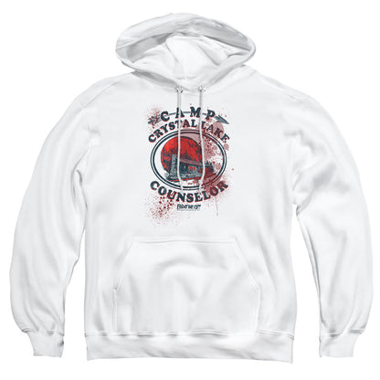 Friday The 13Th Camp Counselor Victim Mens Hoodie White Officially Licensed