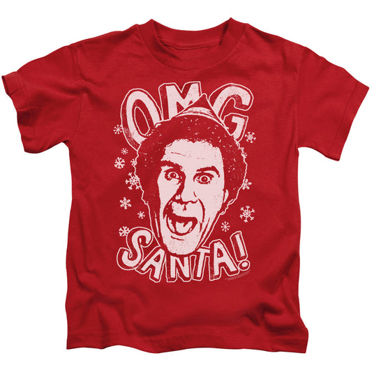 Elf OMG Santa Juvenile Kids Youth T Shirt Red Officially Licensed