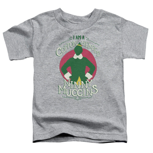 Elf Cotton Headed Toddler Kids Youth T Shirt Athletic Heather Officially Licensed