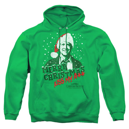 Christmas Vacation Merry Christmas Mens Hoodie Kelly Green Officially Licensed