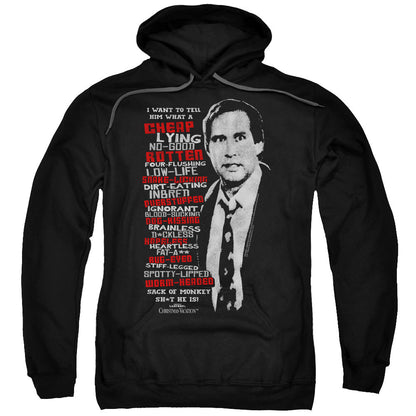 Christmas Vacation Profanities Mens Hoodie Black Officially Licensed