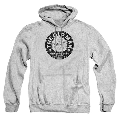 A Christmas Story The Old Man Mens Hoodie Athletic Heather Officially Licensed