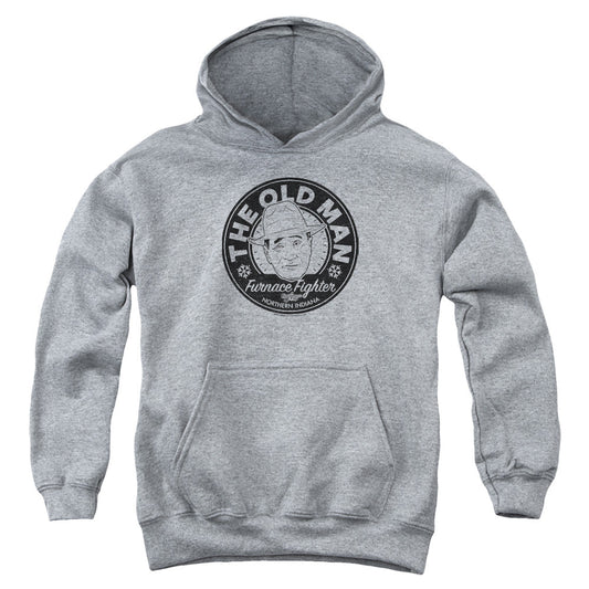 A Christmas Story The Old Man Kids Youth Hoodie Athletic Heather Officially Licensed