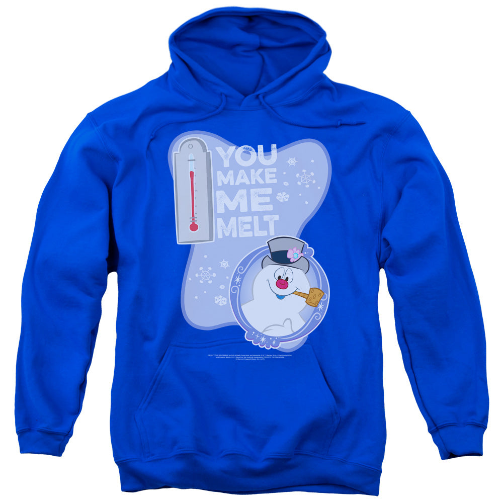 Frosty The Snowman Melt Mens Hoodie Royal Blue Officially Licensed