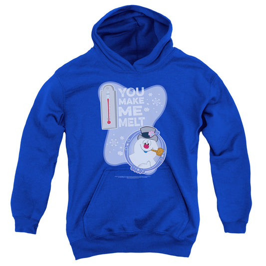 Frosty The Snowman Melt Kids Youth Hoodie Royal Blue Officially Licensed