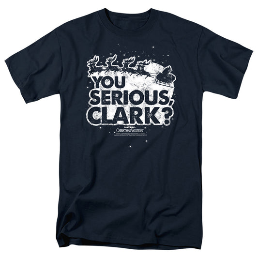 Christmas Vacation You Serious Clark Mens T Shirt Navy Officially Licensed