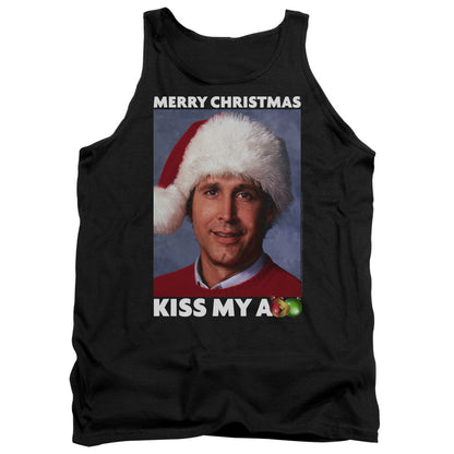 Christmas Vacation Merry Kiss Mens Tank Top Shirt Black Officially Licensed