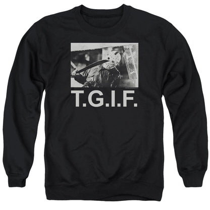 Friday The 13Th Tgif Mens Crewneck Sweatshirt Black