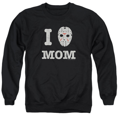 Friday The 13Th Mommas Boy Mens Crewneck Sweatshirt Black