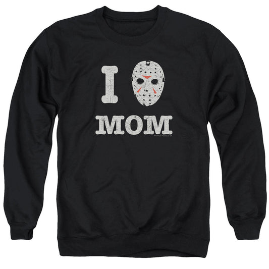 Friday The 13Th Mommas Boy Mens Crewneck Sweatshirt Black