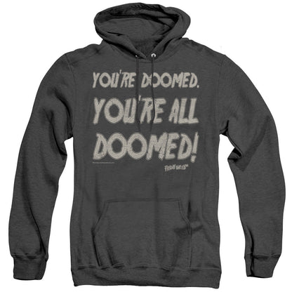 Friday The 13Th Doomed Heather Mens Hoodie Black Officially Licensed