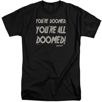 Friday The 13Th Doomed Mens Tall T Shirt Black Officially Licensed