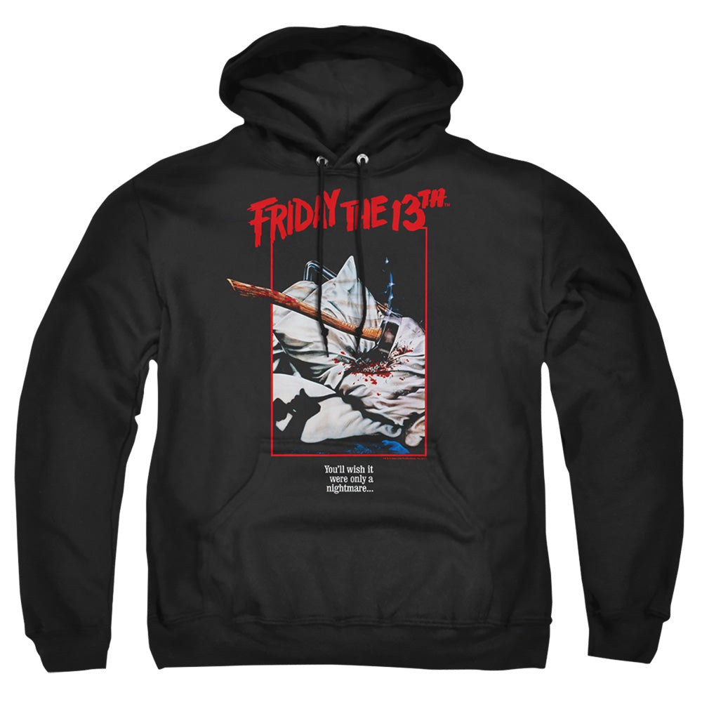 Friday The 13Th Axe Poster Mens Hoodie Black Officially Licensed