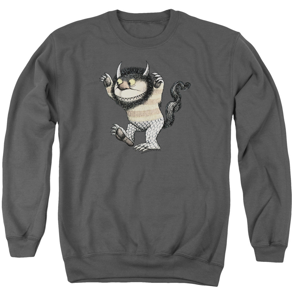 Where The Wild Things Are Carol Mens Crewneck Sweatshirt Charcoal Officially Licensed