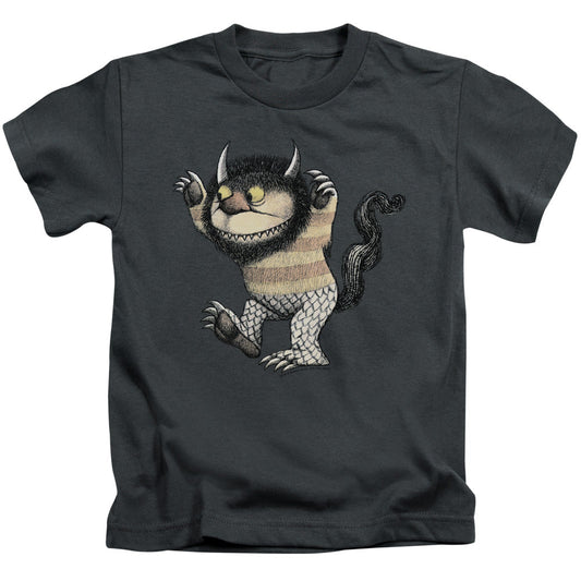 Where The Wild Things Are Carol Juvenile Kids Youth T Shirt Charcoal Officially Licensed