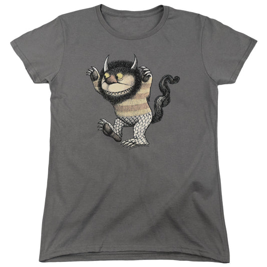 Where The Wild Things Are Carol Womens T Shirt Charcoal Officially Licensed