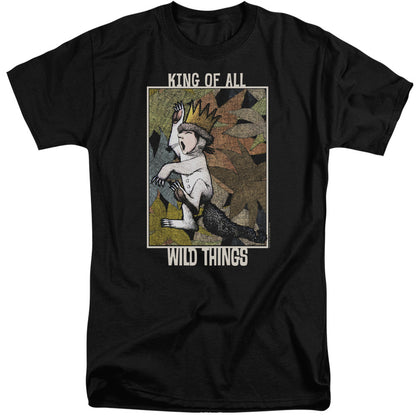 Where The Wild Things Are King Of All Wild Things Mens Tall T Shirt Black Officially Licensed