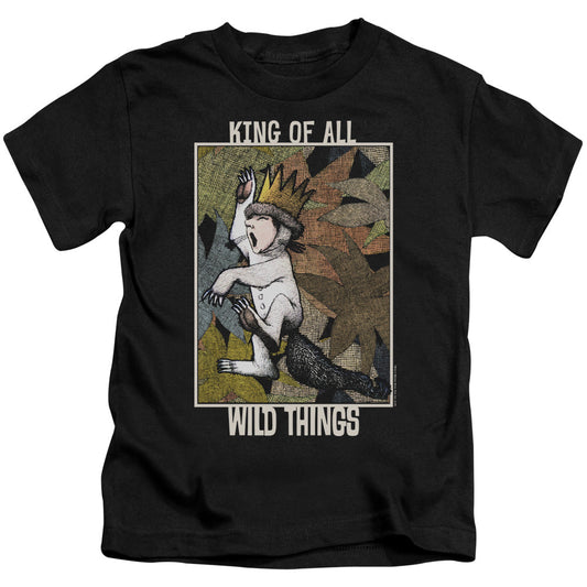 Where The Wild Things Are King Of All Wild Things Juvenile Kids Youth T Shirt Black Officially Licensed